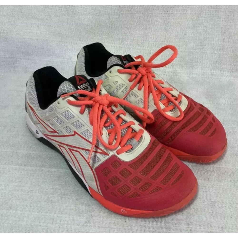 Reebok Women’s Crossfit CF 74 Shoes Sneakers Orange/White Cross Training Size 9